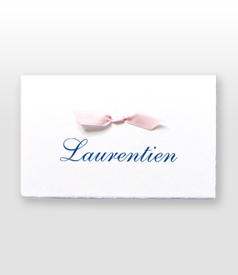 Laurentien Oud Hollands wit kaartje met strikje carousel